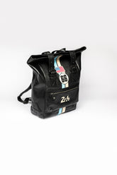 Sac à dos en cuir 24H Le Mans Ronnie noir